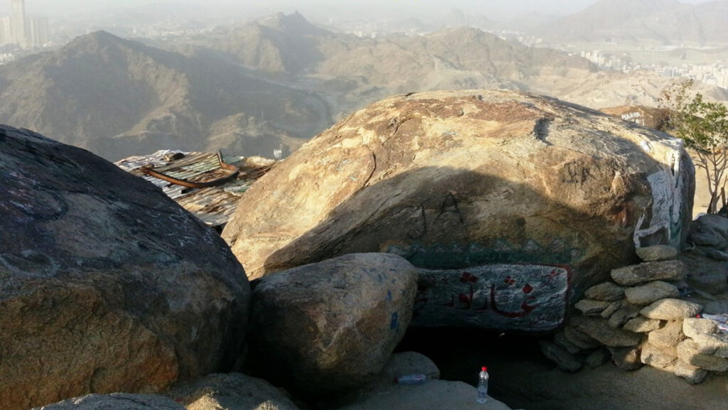 TOWARDS THE CAVE OF "MT. THAWR